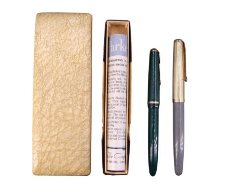 A boxed Conway Stewart "Conway 87" fountain pen together with a Parker "Slimfold" in carton with leaflet
