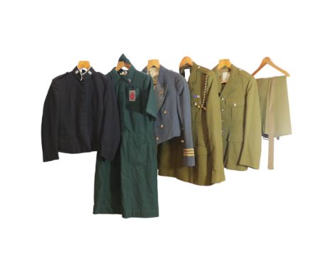 A small group of pre-1953 RAF and post-1952 British Army, WRVS and Salvation Army uniforms, together with a similar military 