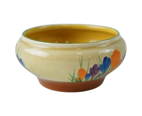 A 1930s Bizzare by Clarice Cliff "Autumn Crocus" Ivor bowl, Wilkinson Ltd, 12.5 cm x 6 cm
