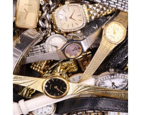 A group of ladies' vintage wristwatches including Rotary, Sekonda,  Guess and Ingersoll