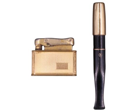 A Ronson "Purafilt" cigarette holder together with a Colibri Monopol lighter