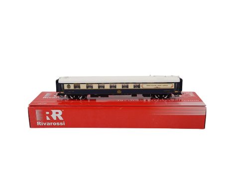 A boxed Rivarossi HR4135 Venice Simplon Orient Express model railway bar car rolling stock