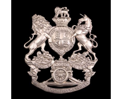 A Victorian First Caithness Artillery Volunteers Home Service Pattern helmet plate
