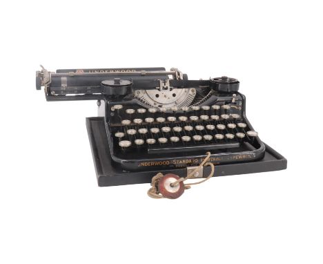 A 1930s/1940s Underwood Standard Four Bank portable typewriter