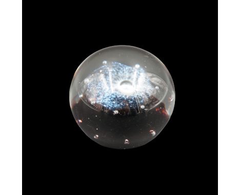 A Caithness "Spacepearl" limited edition glass paperweight, 8.5 cm