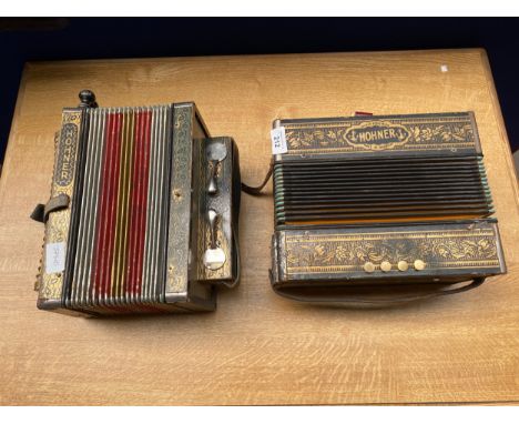 Two vintage Hohner accordions 