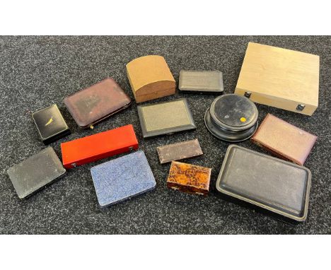 A Box of antique/ vintage cutlery boxes. 
