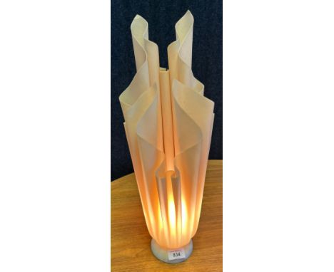 Georgia Jacobs 'Athena' table top lamp. Icon Design. [51cm high] [Small fold to one of the tips- see images] 
