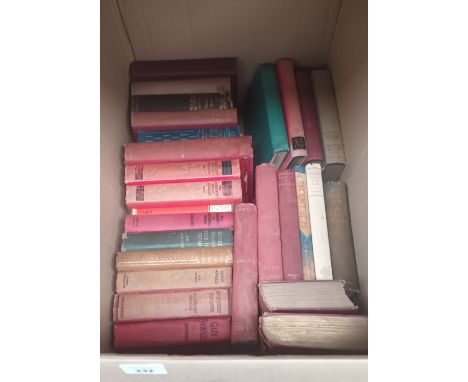 A Box of Antique books includes Guy Fawkes by Ainsworth, High speed by C.H stagg, Rodney stone by A. Conan doyle etc 