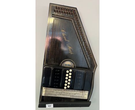 Vintage Chord Harp musical instrument. 