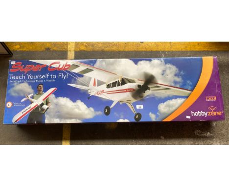 Boxed Hobbyzone super cub ready to fly N3419P model plane 