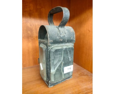 A old railway coach lamp 