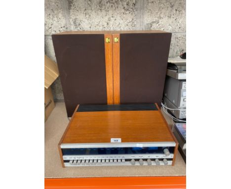 Tandberg Tr1010 model stereo receiver with Pair of KEF speakers 