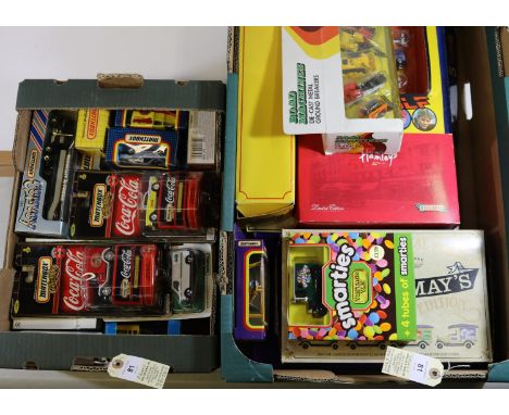 35 Matchbox vehicles. 8x Coca-Cola series  'Mattel Wheels' series. Plus MB series etc including - Fire Engine, MGF, Cement Mi