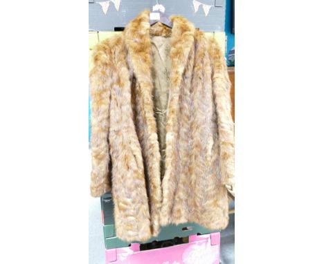 1950's three quarter length fur jacket: 