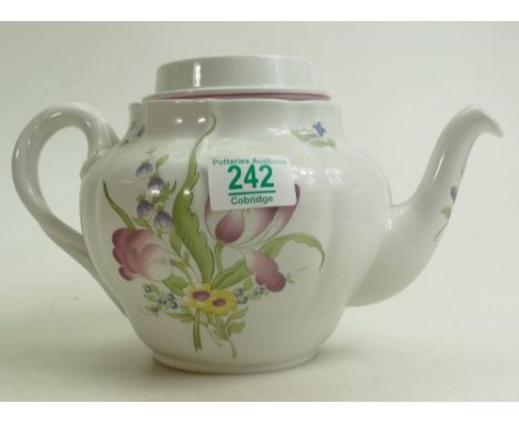 Spode Marlborough Sprays Pattern Tea Pot 