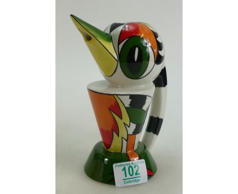 Lorna Bailey Novelty Teapot: Woodpecker Theme, height 18cm 