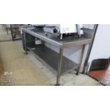 6ft X 32" X 36" Stainless Steel Worktable -No Contents