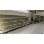 (lot of 10) 4ft X 7ft & (2) 4ft X 7ft Gondola Shelving
