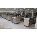 (5) Pan Oston checkout counter lanes