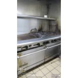 American Range (6) Burner, (2 )Oven, (1) Griddle, Natural Gas Range, 60" wide, 24" Griddle, Open Bur