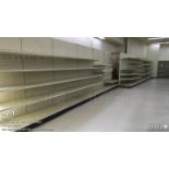 Bulk Bid on all gondola shelving: Approx 500ft including lots #3 - #12 below.