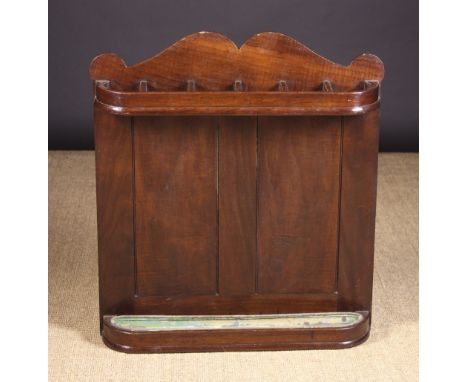 A 19th Century Mahogany Whip or Stick Rack, 28 ins (71 cms) in height, 25¼ ins (64 cms) wide.