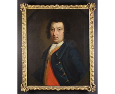 An 18th/Early 19th Century Oil on Canvas: Head & Shoulders Portrait of a Gentleman, (believed to be a member of the Downes Fa