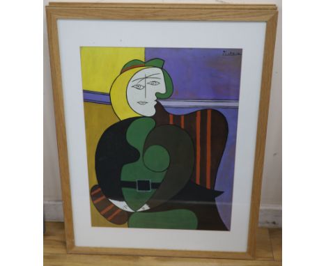 Four modern colour prints, After Picasso and others, 63 x 47cm