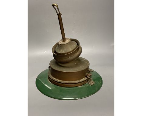 A Victorian railway lamp