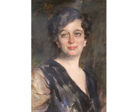 Mario Micheletti, (Italian, 1892-1975), oil on canvas, Portrait sketch of a lady, signed and dated London 1921, 61 x 51cm, Ch