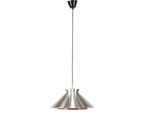 Design Louis Kalff for Philips, Space Age metal hanging lamp, shade &amp; nbsp; 21 cm high, 45 cm diameter