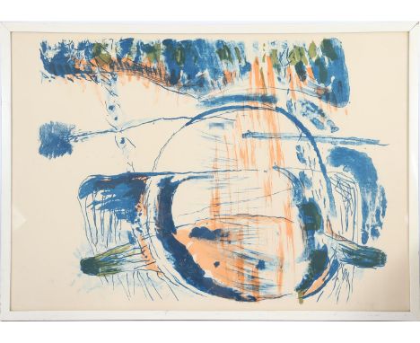Wessel Couzijn (1912-1984)Composition without title, lithograph 7/90, 60x85 cm