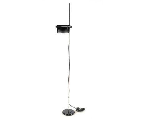 Joe Colombo (1930-1971)Metal standing floor lamp, design Joe Colombo for Oluce, model 626, Italy design year 1965, 203 cm hig
