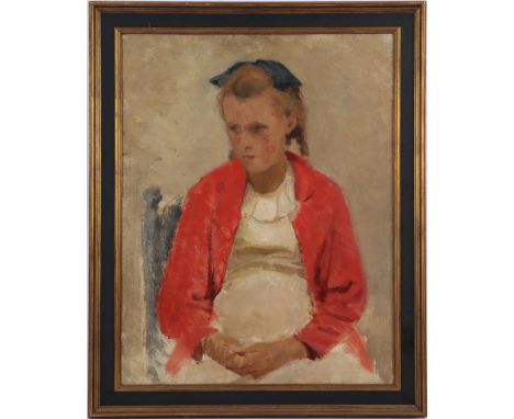 From the collection of works by Willem Kouwer Boomkens, portrait of a woman, board 47x60 cm