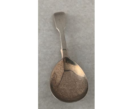 HALLMARKED SILVER LONDON 1837 (POSSIBLY BY CHARLES SHIPWAY) TEA CADDY SPOON App.size: 10cmApp.weight: 15g