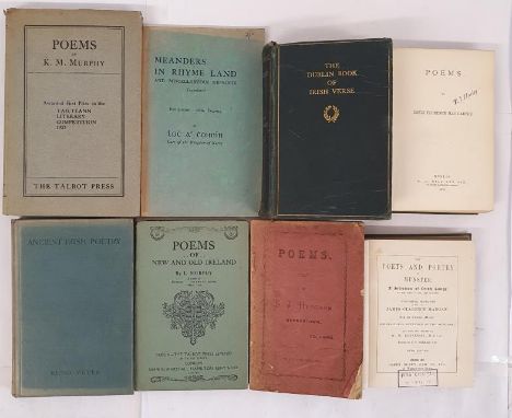 Irish Poetry: The Dublin Book of Irish Verse 1728-1909 COOKE, John. Published by Hodges, Figgis &amp; Co., Ltd, 1924; Poems o