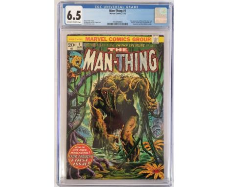 Man-Thing #1 Featuring 2nd Appearance of Howard the Duck and the 1st Man Thing solo title, (Marvel Comics, 1974), Graded by C