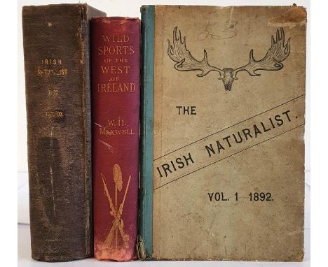 The Irish Naturalist Volume 1, 1892,&nbsp;publisher's cloth backed boards, together with vols. 11 &amp; 12, 1902-03, all vols