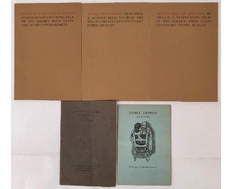 W B Yeats: The Green Helmet- An Heroic Farce, 1911; Three Things; Yeats and The Easter Rising by Edward Malins/ Yeats and Inn