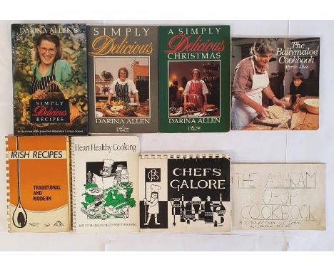 The Ballymaloe Cookbook – Myrtle Allen, 1984. A Simply Delicious Christmas - Darina Allen, 1989 Signed by Darina Allen, Simpl