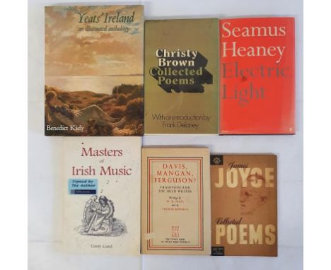 Christy Brown, Collected Poems, 1982, Secker &amp; Warburg, 1st edition, hardback in dust jacket, very good condition; Master