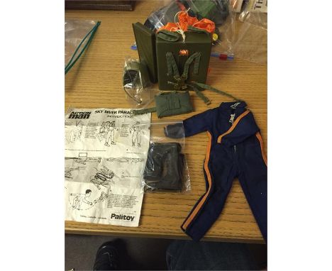 Vintage Action Man Sky Diver Parachute set AF