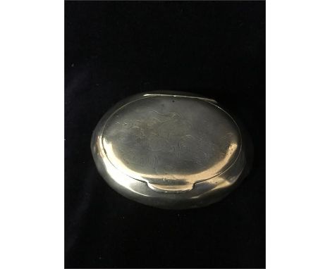A hallmarked trinket box Birmingham 1900