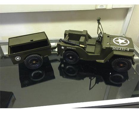 1970's Action man Cherilea Wilys Jeep with trailer