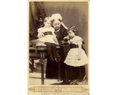 [VICTORIA]: (1819-1901) Queen of the United Kingdom Great Britain & Ireland 1837-1901. Vintage unsigned cabinet photograph by
