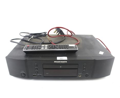 A Marantz CD player. Model CD6004, s/n. 15001149006523 with remote.