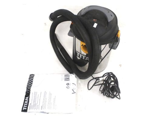 A Titan wet/dry vacuum cleaner. Model TTB351VAC, 240v