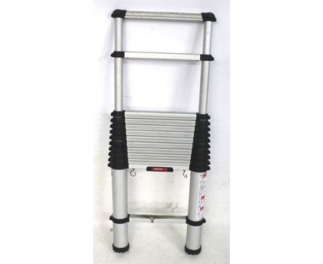 A Telesteps telescopic ladder. Model no. 60238, 3.8m Condition Report: The ladder fully retracts and moving parts appear to f