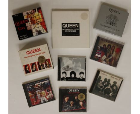QUEEN &amp; ASSOCIATES ALBUMS/SINGLES - CDs/Cassettes. Fab clean collection of 89 x CDs and 29 x cassettes including some pro